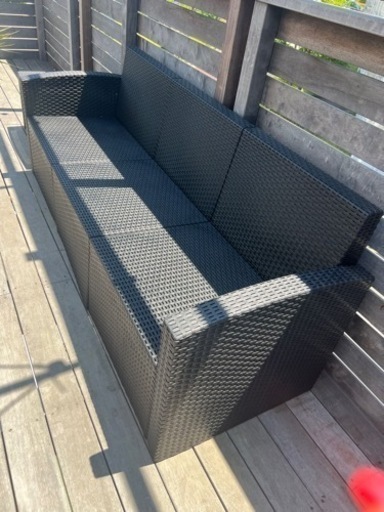ガーデンソファ黒　ガーデンチェア