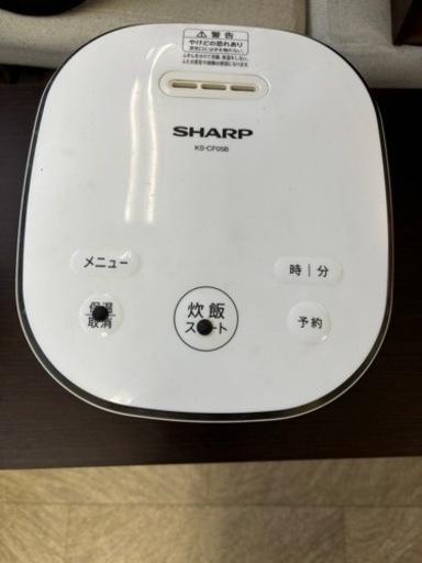 家電☆キッチン用品☆ジャー炊飯器☆SHARP☆KS-CF05B-W☆3合炊き