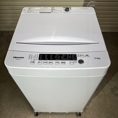 【売却済】Hisense/ハイセンス  HW-K55E 全自動洗濯機 5.5Kg 2022年製