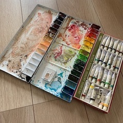 ホルベリン　透明水彩　　パレット　セット　デッサンスケール