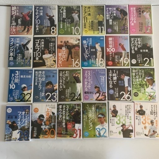 ゴルフ練習 DVD 24巻セット プロゴルファー　素振り　レッスン　ゴルフ レッスン　ドライバー アイアン スコア アップ