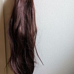 Hair wig- Peach brown colorの画像