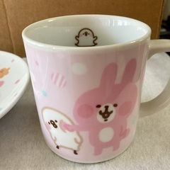 ミスド：ピスケ＆うさぎのカップとお皿の画像
