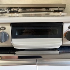 6/7まで【都市ガス用】Rinnai 二口ガスコンロ、電池付きの画像