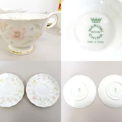 NARUMI BONE CHINA パステルガーデン カップ＆ソーサー ケーキ皿 プレート ボール 9点セット ナルミ 食器 札幌市 屯田店の画像