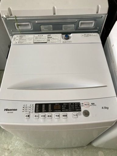 ハイセンス 4.5キロ洗濯機 HW-K45E リサイクルショップ宮崎屋 住吉店 24.6.5ｋ