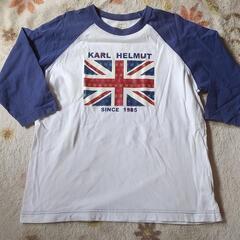 KARL HELMUTカールヘルム　七部袖Tシャツ・ユニオンジャック