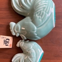 親子酉の置物 干支シリーズの画像