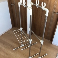 【お譲り先決まりました】平安伸銅工業 ベランダ用物干し台 ステン...