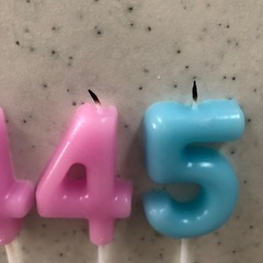 数字ろうそく　の画像