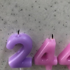 数字ろうそく　の画像
