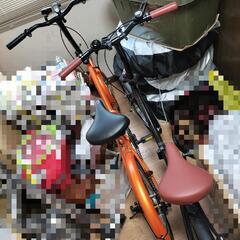 (決まりました。)折りたたみ自転車 オレンジ&ブラック