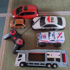 【お話中】ミニカー　トミカキャリアカー　パトカーラジコン　ミニ四...