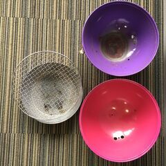 ○キャプテンスタッグ BBQ マルチミニバーベキューコンロ M-6372 ピンク×パープル アウトドア スモーク料理 蒸し焼き料理 調理 中古品(NF240605)360-367の画像