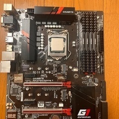 ATXマザーボード + intel 6700k + メモリ8gb 4枚