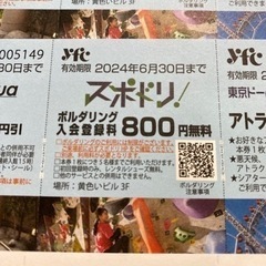 ①　東京ドームシティアトラクションズ　ご招待券　6/30まで　2枚セット　チケット スポーツの画像