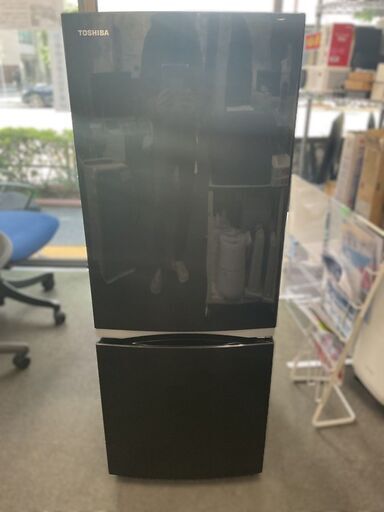 冷蔵庫 BSシリーズ メタリックブラック　右開きタイプ　2ドア　153L