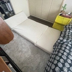 【受取者決定】無印良品ソファーベッド（ロータイプ）の画像