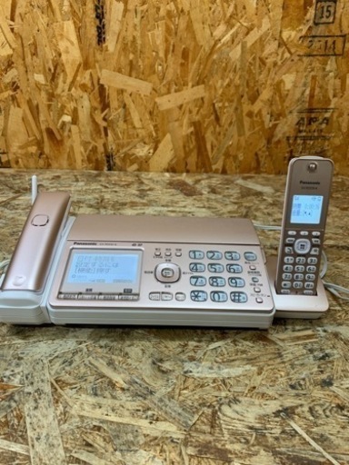 (s6375) パナソニック デジタルコードレスFAX 子機1台付き 迷惑電話相談機能搭載 受話器コードレス ピンクゴールド 中古品 