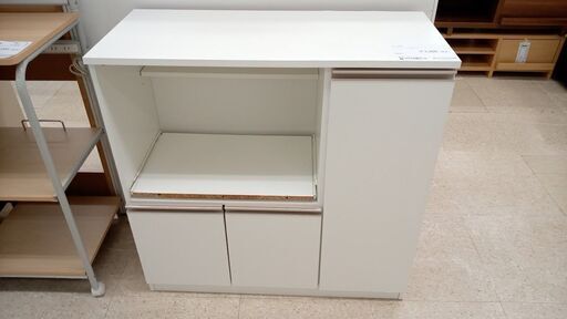 店長値引き★ジモティ割あり★ ニトリ レンジ台 白 H89×D40×W90 クリーニング済み TJ6262