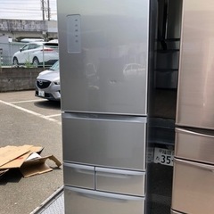 NO176?福岡市内配送設置無料✨?　冷凍冷蔵庫　GR-417G(S)(シルバー)　定格内容積410L　５ドア(右開き) 東芝