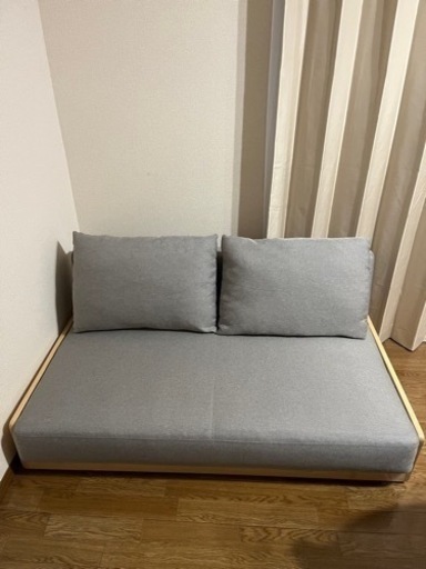 (さ・ら・に値下げしました！！)デザインソファ (00-100044-gy) 2.5人掛け