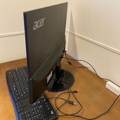【6/16まで】箱付き24インチ LED PCモニターとキーボードの画像