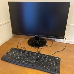 【6/16まで】箱付き24インチ LED PCモニターとキーボード
