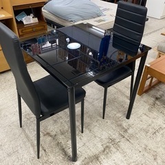 ダイニング ガラステーブルセット 愛品館 江戸川店 ダイニングセット】ガラストップ ダイニングテーブル3