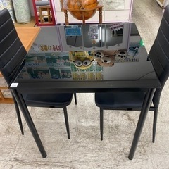 愛品館 江戸川店 ダイニングセット】ガラストップ ダイニングテーブル3