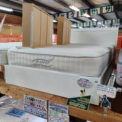 【愛品倶楽部柏店】 収納付きセミダブルベッド  「F:ニトリ ヴ...