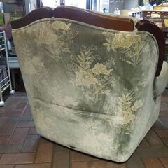 Karimoku 金華山張り 1人掛けソファ 幅83cm カリモク家具 シングル アームチェア リビング リメイクベース 国産 札幌市東区 新道東店の画像