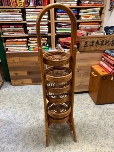 ラタンフラワースタンド