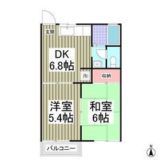 💙フリーレント1ヶ月！敷礼０！《2DK》横須賀市♦嬉しい追い炊き...