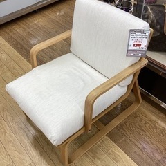 KF-2【新入荷　リサイクル品】無印良品　リビングでもダイニングでも使えるソファチェア　オーク材