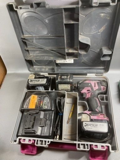 【決まりました】日立工機　14.4V インパクトドライバーセット