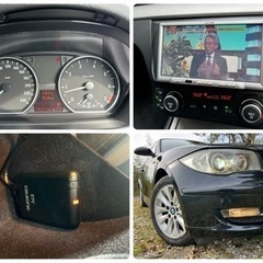 ◆車検R7年8月◆BMW1シリーズ◆社外ナビ◆ETC◆HIDヘッドライト◆の画像