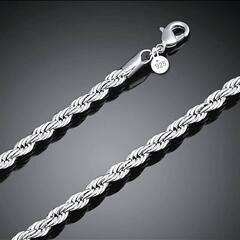 j→→→m40-1★銀の鎖ツイストヘビーパンク太編みプラチナ仕上925シルバーブレスレット誕生日プレゼント旅行夏海連休ギフト国内発送の画像