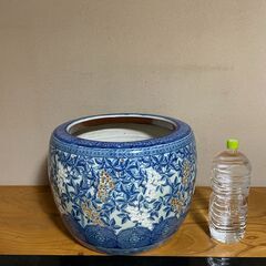 大型 火鉢 花瓶 有田焼 直径46cm 高さ33cm アンティーク 骨董品