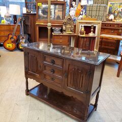 ヴィンテージ サイドボード キャビネット☆幅91cm×奥行37cm×高さ68cm☆ 検)