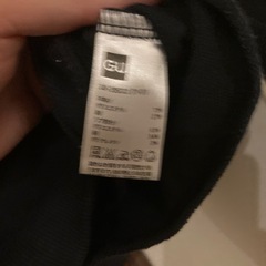GU フード付きスウェット S ネイビーの画像