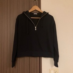 GU フード付きスウェット S ネイビー