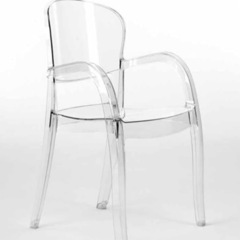 早い者勝ち【美品】【イタリア製】（2脚セット）高級クリアチェア（...
