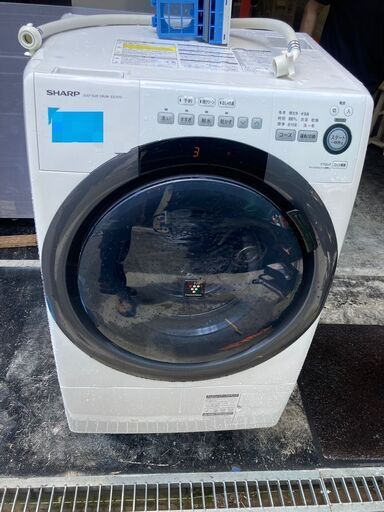 ☆美品￥39,800！【店長おすすめ！】SHARP　7.0kg洗濯機　家電　2019年製　ES-S7D-WL型　幅64㎝ｘ奥行60㎝ｘ高さ104㎝　【BF028】
