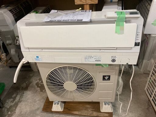 ☆中古￥24,800！SHARP　6畳用2.2kwルームエアコン　家電　AY-J22H-W型　2019年製　【BF030】