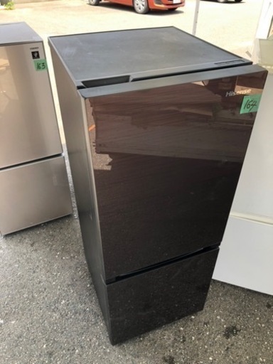 北九州市内配送可能　保証付き ハイセンス 【右開き】154L 2ドア ノンフロン冷蔵庫 エディオンオリジナル ダークブラウン HR-G1501