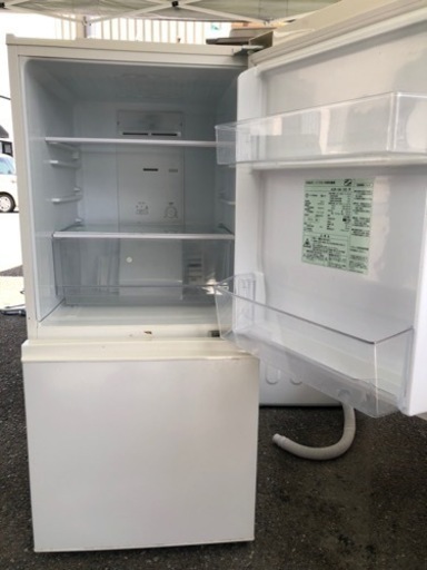 北九州市内配送無料　保証付き 2019年AQR-16H-W 冷蔵庫 ミルク [2ドア /右開きタイプ /157L]