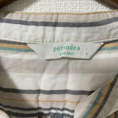 persodea ペルソディア　シャツ　袖なし　【L】　ストライプ　トップスの画像