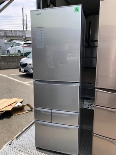 北九州市内配送無料　保証付き 冷凍冷蔵庫　GR-K41G(S)(シルバー)　定格内容積410L　５ドア(右開き) 東芝