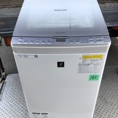 北九州市内配送無料　保証付き シャープ SHARP 縦型洗濯乾燥機 洗濯8.0kg 乾燥4.5kg シルバー系 ES-PX8C-S